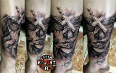 dias los muertos in progress fresh robert tattoo art