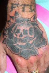 Skull in Rose