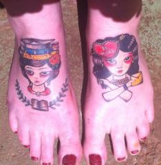 Feet tattoos