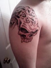 front view 1st session skull