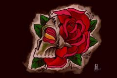 skull rose morph
